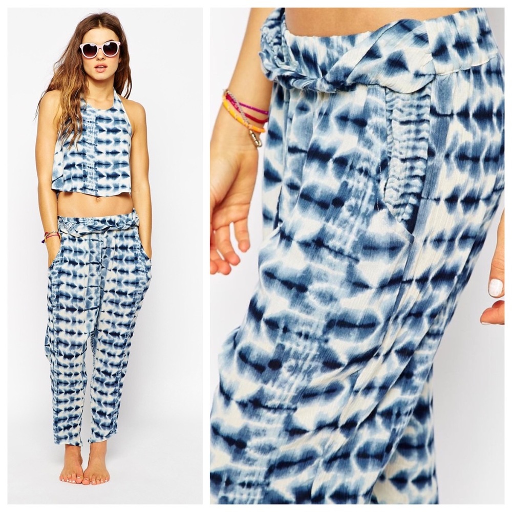 🆕Billabong Turn Away Beach Pants Womens Blue